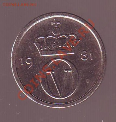 НОРВЕГИЯ. 10 ОРЕ. 1981г. до 06.11.12 в 22.00мск - норвегия 10 оре 1981 2.JPG