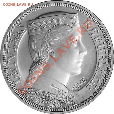 Face value: 5 lats Weight: 25.00 g, diameter: 37.00 mm Metal: silver of .925 fineness, quality: tamped back Struck in 2012 by The Royal Mint (United Kingdom). Artist: Rihards Zariņš (1869-1939) - Серебряный пятилатовикs_01