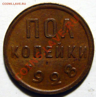 Полкопейки 1928 ,КОРИЧНЕВАЯ МЕДЬ BN , ок 06,11,12 (ВТ)в 22,0 - P1030824.JPG