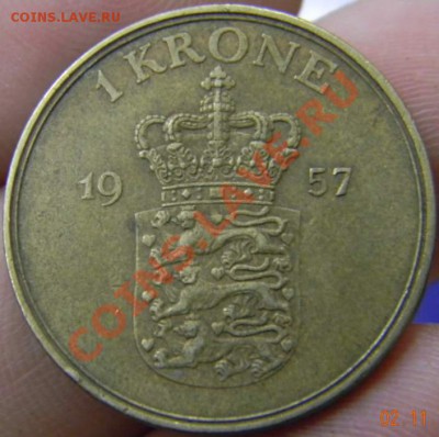 1 крона Дания 1957г. - DSCN3334_thumb