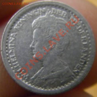 10 центов Нидерланды 1918г. серебро - DSCN3352_thumb