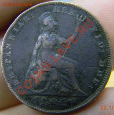 фартинг Британия 1834г. - DSCN3379_thumb