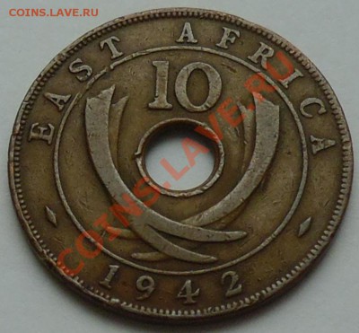 БРИТАНСКАЯ ВОСТ АФРИКА - 10 центов 1942 - до 8 НОЯБРЯ - 604