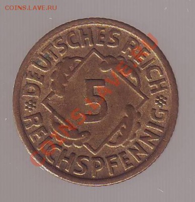 ВЕЙМАР. 5 РЕЙХПФЕННИГОВ. 1935 E. до 07.11.12 в 22.00мск - веймар 5 рпф 1935 е 1.JPG