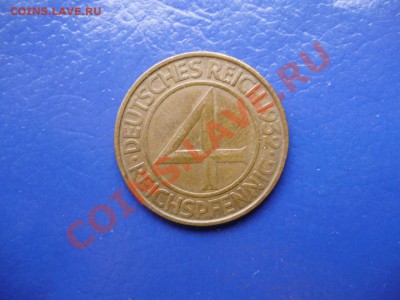 Германия 4 пфеннига 1932 D на оценку. - PA240016.JPG
