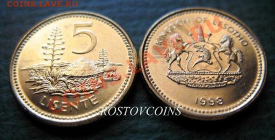  прайс на 24 марта 2013 г. - 33 ЛЕСОТО 5 сенте 1992 (1992-98) г. UNC = 40.JPG