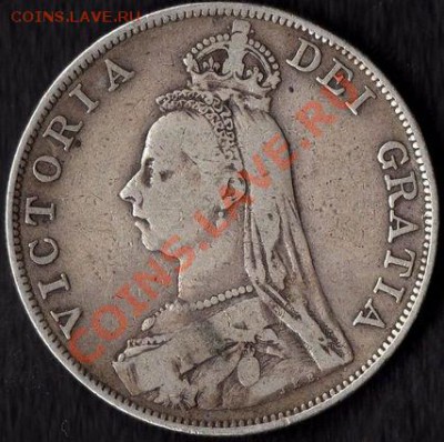 15 английских Ag монет (Виктория-Георг5) какой старт? - victoria-large-sterling-silver-double-florin-jubilee-head-1889-f-m083-[2]-329-p