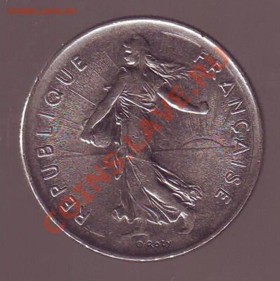 ФРАНЦИЯ. 5 ФРАНКОВ.БЛЕСК.1973г.до 10.11.12 в 22.00мск - Франция. 5 франков. 1973 1.JPG