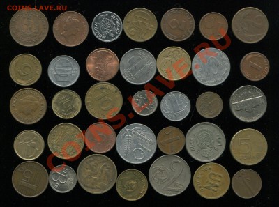 Иностранные монеты, 35 штук. до 06.11.12г. в 21-00 - 35-1