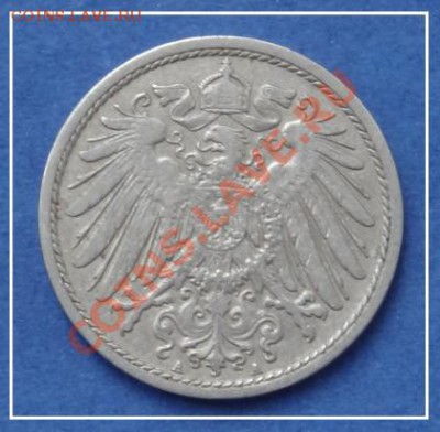 Германия 10 пфенинга 1906 до 10.11.12 в 22.00мск - 10 пфенингов 1906 ав