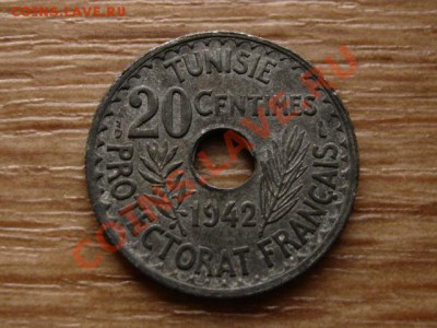 Тунис Франц. 20 сантимов 1942 цинк до 08.11.12 в 21.00 М - IMG_5818