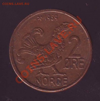 НОРВЕГИЯ.2 ОРЕ.1959г.ТЕТЕРЕВ.до 12.11.12 в 22.00мск - Норвегия. 2 оре1959 1.JPG