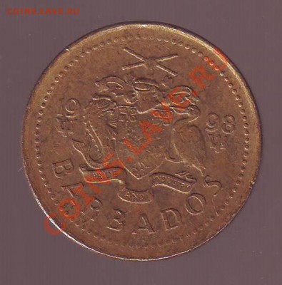 БАРБАДОС. 5 ЦЕНТОВ. 1998г.МАЯК. до 13.11.12 в 22.00мск - барбадос. 5 центов .1998 1.JPG