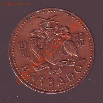 БАРБАДОС. ЦЕНТ. 1973г.ТРЕЗУБЕЦ. до 13.11.12 в 22.00мск - барбадос.цент 1973. трезубец. 1.JPG