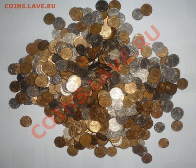 1,5,10,20 рублей 1992, 1993 год вес 3.2 кг - 111.JPG
