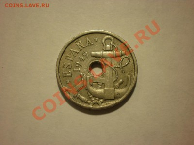 Испания 50 сентим 1949 Якорь до 11.11 в 22:00 - PA130027.JPG