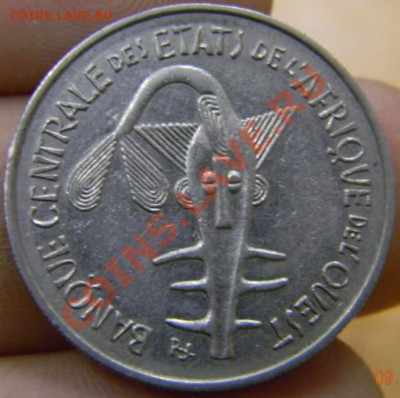 100 франков Центрально Африканский союз 1969г. - DSCN3468_thumb