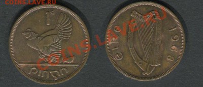 Ирландия 1 пенни 1968 - Ирландия-1-пенни-1968