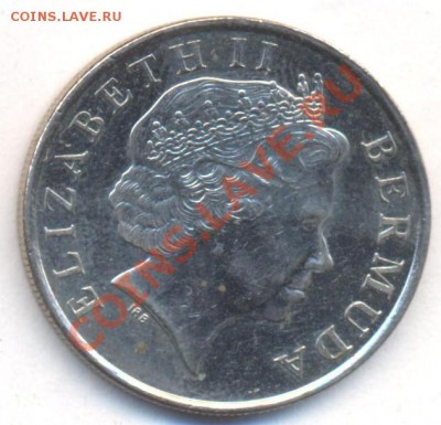 Бермудские о-ва 25 центов 2000 г. До  12.11.12 г. 21-00 МСК. - Берм