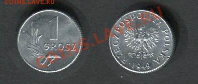 Польша 1 грош 1949 - Польша-1-грош-1949
