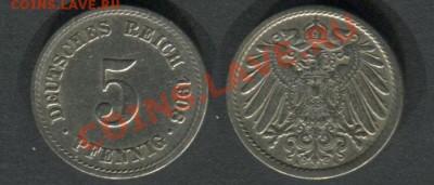 Германская Империя 5 пфенниг 1908 - Германская-Империя-5-пфенниг-1908