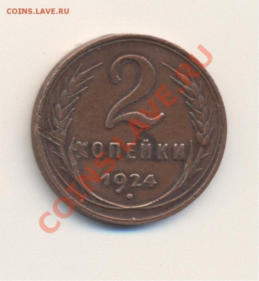 2 копейки 1924 года (гладкий гурт) + БОНУС - Рисунок (16)