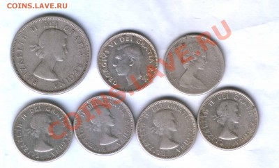 Канада 7 монет,50-60-е. года, до 11.11. 21.00 Всего 1 день. - 370