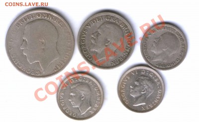 Англия 5 монет, до 11.11. 21.00  мск, всего 1день - 372