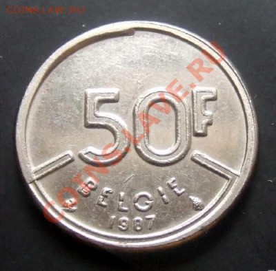 БЕЛЬГИЯ 50 франков (1987) Голл.яз. до 14.11 (22.00) - Бельгия 50 франков (1987) Голл. Р