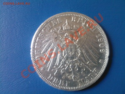 Ag 3 марки пруссия 1909г. - 11112012