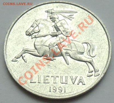 ЛИТВА - 5 центов 1991 - до 18 НОЯБРЯ - 024