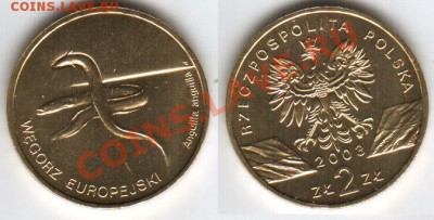 ПОЛЬША 2 злотых 2003 ЖИВОТНЫЕ: УГОРЬ до 17.11 22:00 мск - 2_zl_2003_Polska_ugor_f2