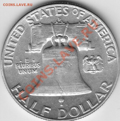 США халф Франклин,1961D, серебро, до 19.11.12г 22-30мск - Франклин_1961_02