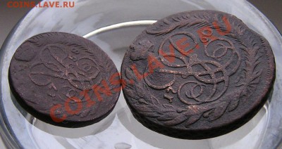2 коп. 1758 и 5 коп. 1760 г. ММ до 21-00мск. 16.11 12г. - P1010010
