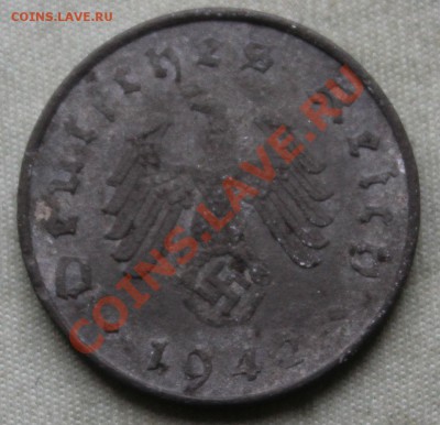 ГЕРМАНИЯ 10пф. 1942г. "А"  ЦИНК  до 19.11.12г. в 22-00 - IMG_3645.JPG