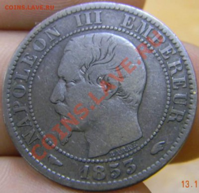 5 сантимов Франция 1853г. - DSCN3536_thumb