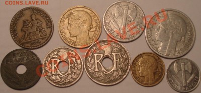 Франция 9 монет 1923-49 г.г., до 17.11.12 в 22-00 МСК - 2
