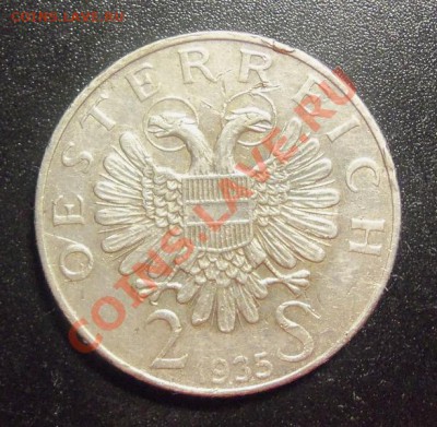 (Ag) Австрия 2 кроны 1935г ( Люгер )  до 20.11.12 в 22.оо - 101_2500