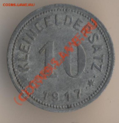 Куплю нотгельд  АЙСЛЕБЕН 10 пфеннигов образца 1917 и 1918 го - 35