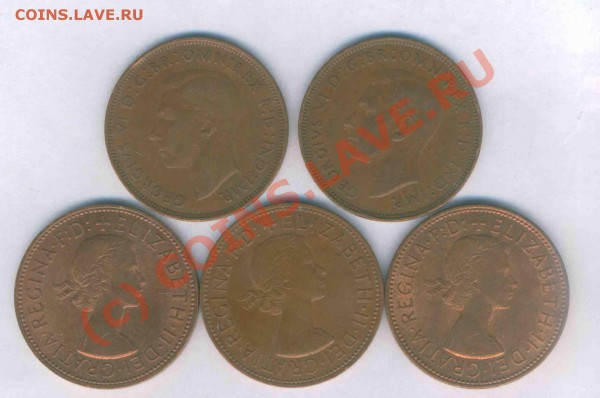 Набор монет Англии, норм. сост. до 10.10.2009г. 21.00 - 16