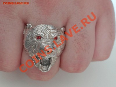 Серебряная Печатка "МЕДВЕДЬ"(925пр.) размер 21,5-22 - DSC03788.JPG
