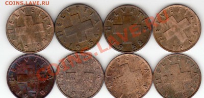 ШВЕЙЦАРИЯ 2 РАППЕНА 1948-70 (8ШТ.) ДО 22.11.12 В 22Ч (3624) - img339