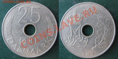 Разная инострань - 341 5 Дания 25 эре 1978 г
