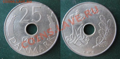 Разная инострань - 341 3 Дания 25 эре 1976 г