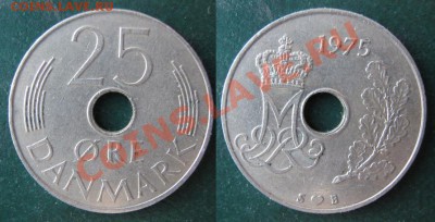 Разная инострань - 341 2 Дания 25 эре 1975