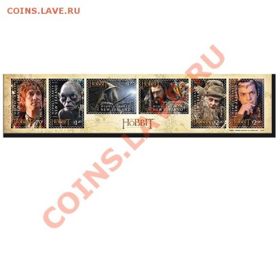 Хоббит: Неожиданное путешествие The Ultimate Collection - Self-adhesive-stamp-strip