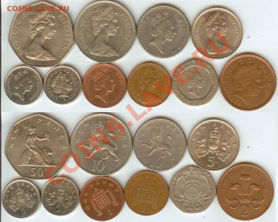 10 монет современной Англии до 14.00 мск 25.11.12 - 10- Англия