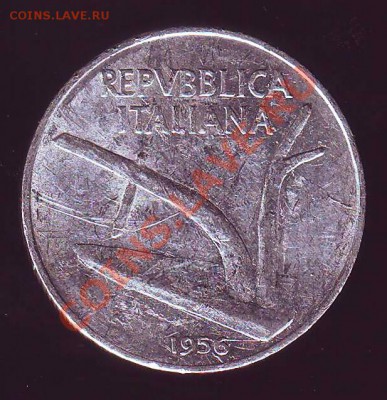 ИТАЛИЯ.10 ЛИР.1956.до 24.11.12 в 22.00мск - Италия 10 лир 1956. 1.JPG