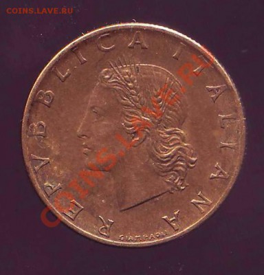 ИТАЛИЯ. 20 ЛИР.1958.R.до 24.11.12 в 22.00мск - ИТАЛИЯ 20 лир 1958 1.JPG
