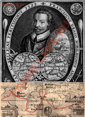 Монеты с Корабликами - Crispin_de_Passe_Portrait_of_Sir_Francis_Drake_1598